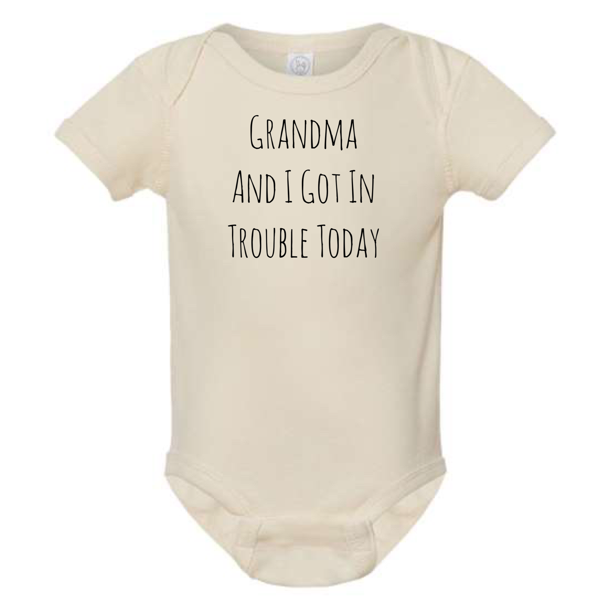 dkhandmade - Wholesale Bodysuit (Non-Footed) - Baby - GRANDMA AND I GOT IN TROUBLE TODAY BABY ONESIE9