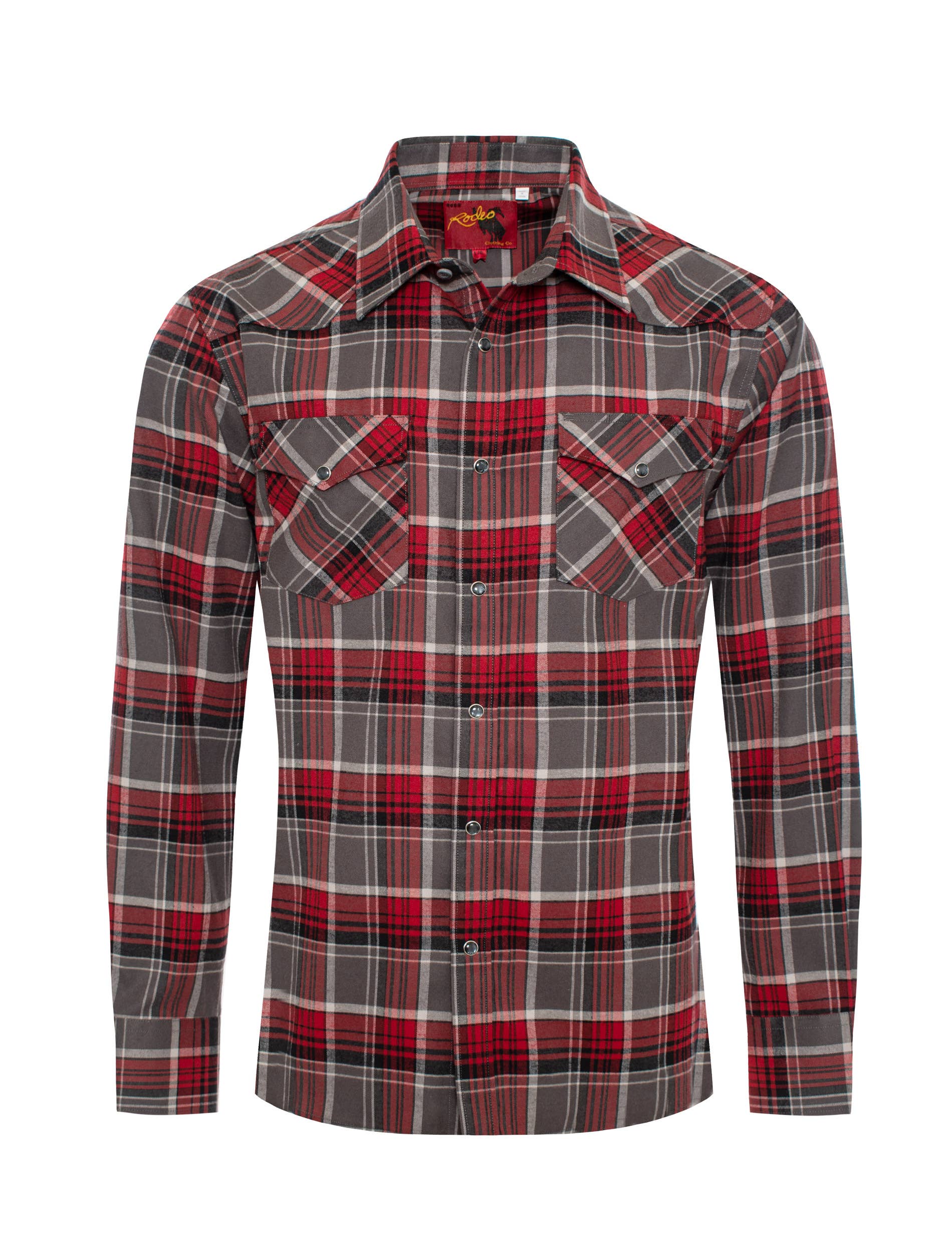 Rodeo Clothing - Wholesale Button Down Shirt - Men's - Men's Western Long Sleeve Flannel Shirts With Snap Buttons40