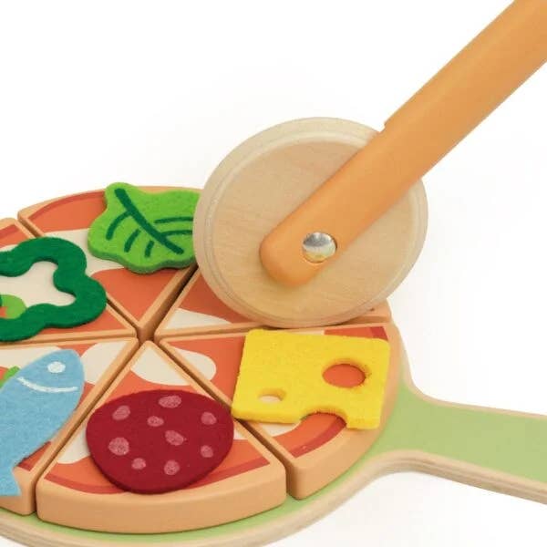 Hippychick – wholesale Wood toy – Child – Classic World Wooden Pizza Oven – Kids Pretend Play Food Toy3