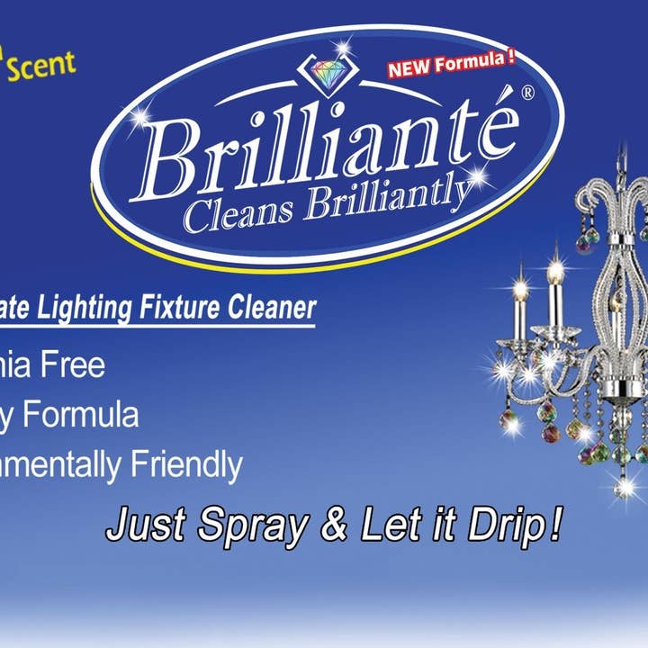 Brilliante Crystal - Wholesale Chandelier/Hanging Light - Brillianté Crystal Cleaner For Chandeliers 3 Bottles + 1 Sprayer (3 Pack)2