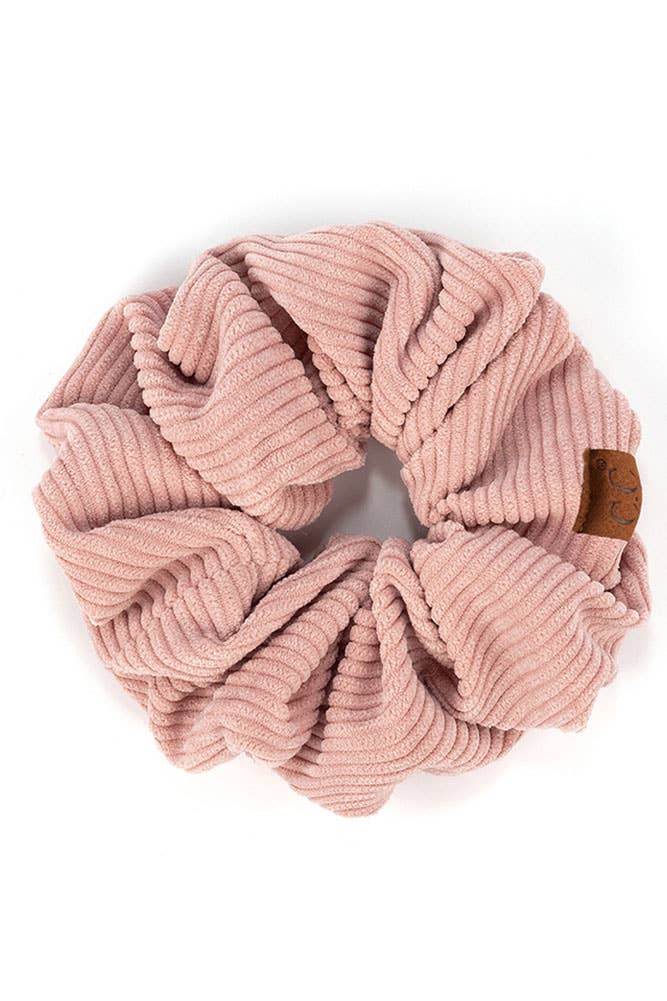 Hana - Wholesale Scrunchie - Women's - C.C Corduroy Solid Color Soft Scrunchies12