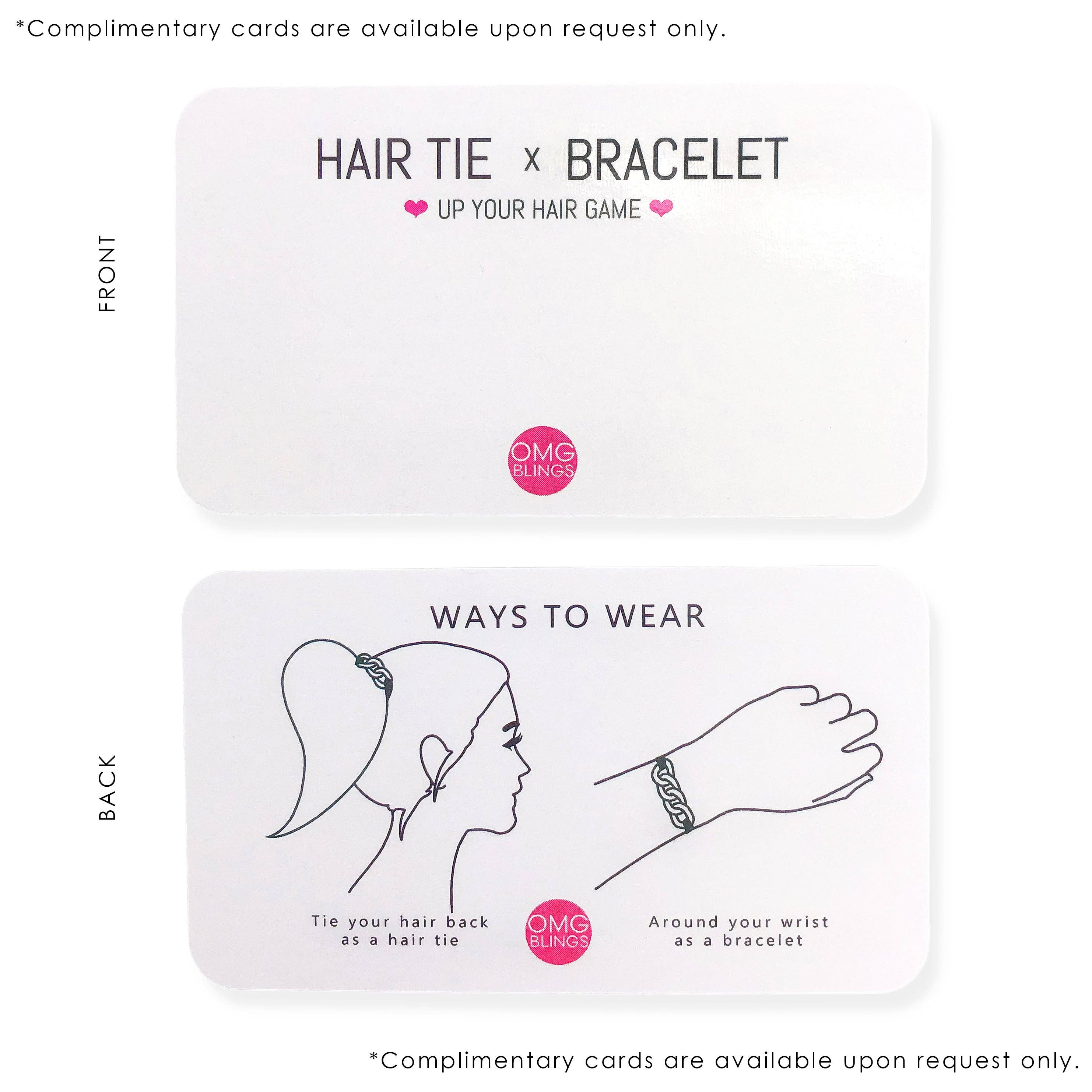 OMG Blings - Wholesale Hair Tie - AHT12 - 5pc Hair Tie - Bracelet Set5