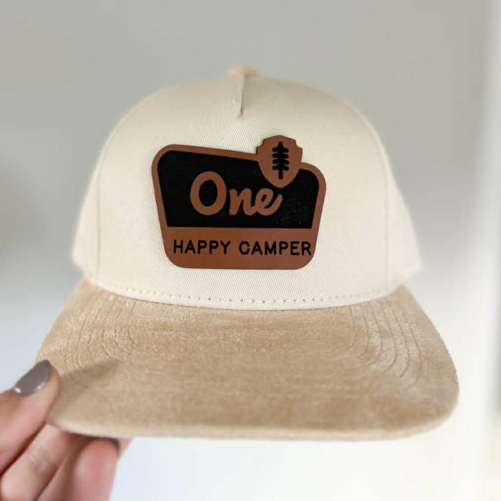 Children's Cream Suede Snapback for wholesale by simply Too Shabby