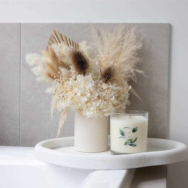 Scents By C. - Wholesale Jar/filled candle - Lychee + Guava Candle1