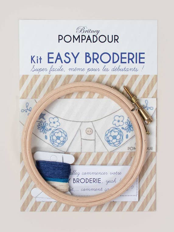 Collier Kit Easy Embroidery - Fleurs pour la vente par Britney Pompadour - Broderie - Embroidery kit