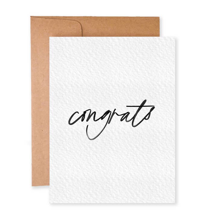 Congrats | Minimal Card for wholesale by Paper Dove Shop