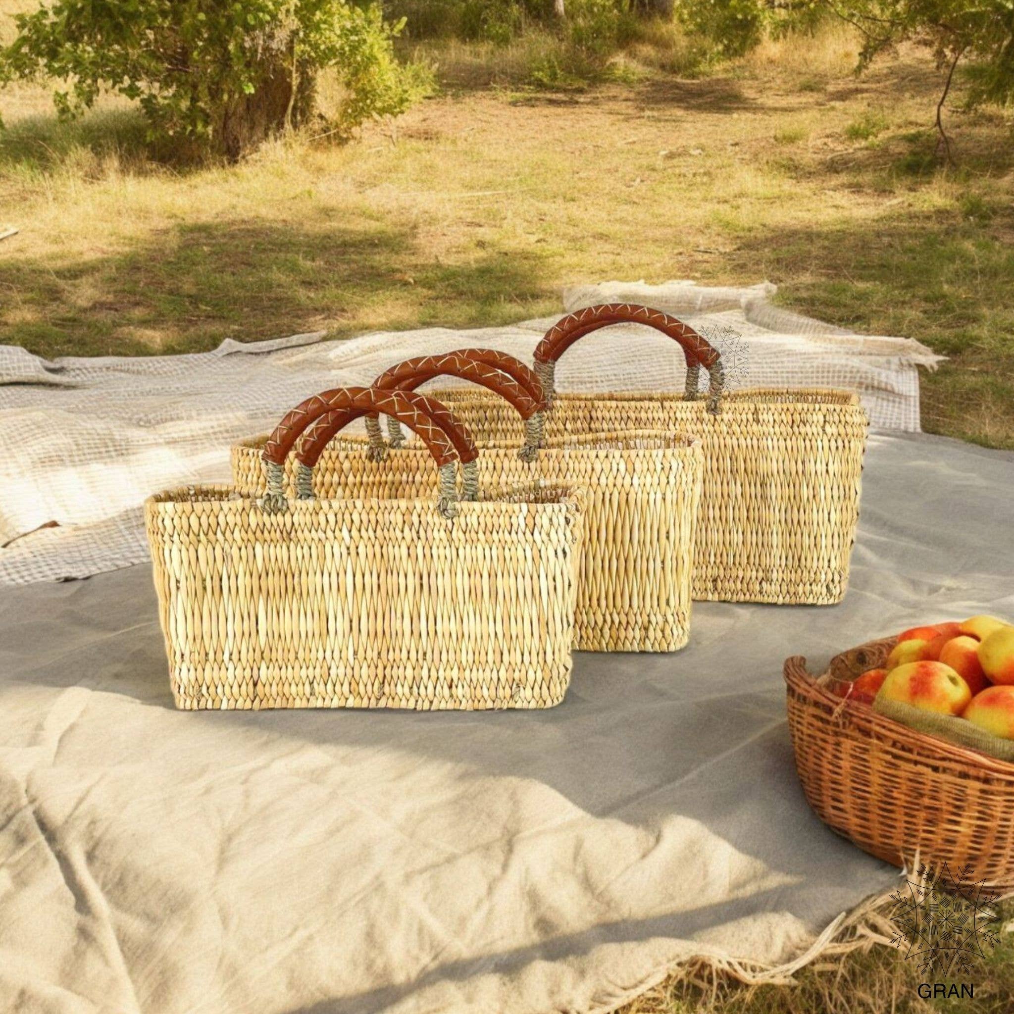 Gran Wholesale - Wholesale Basket - Market Reed Storage, Leather Baskets Shopping Bag.5