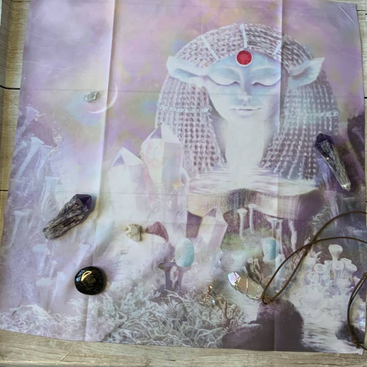 Hathor Temple of the Sun Bandana/ Reading/ Altar Cloth for wholesale by Spirit of Lemuria