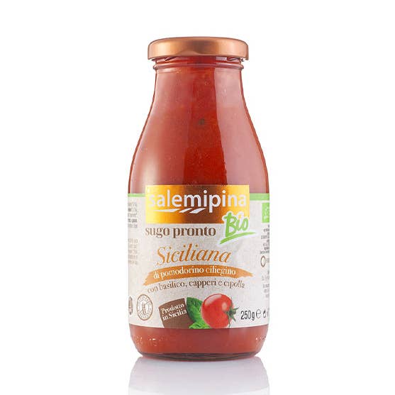 Färdiggjord siciliansk körsbärstomatsås för wholesale av SALEMI PINA SOC. AGRICOLA SRL