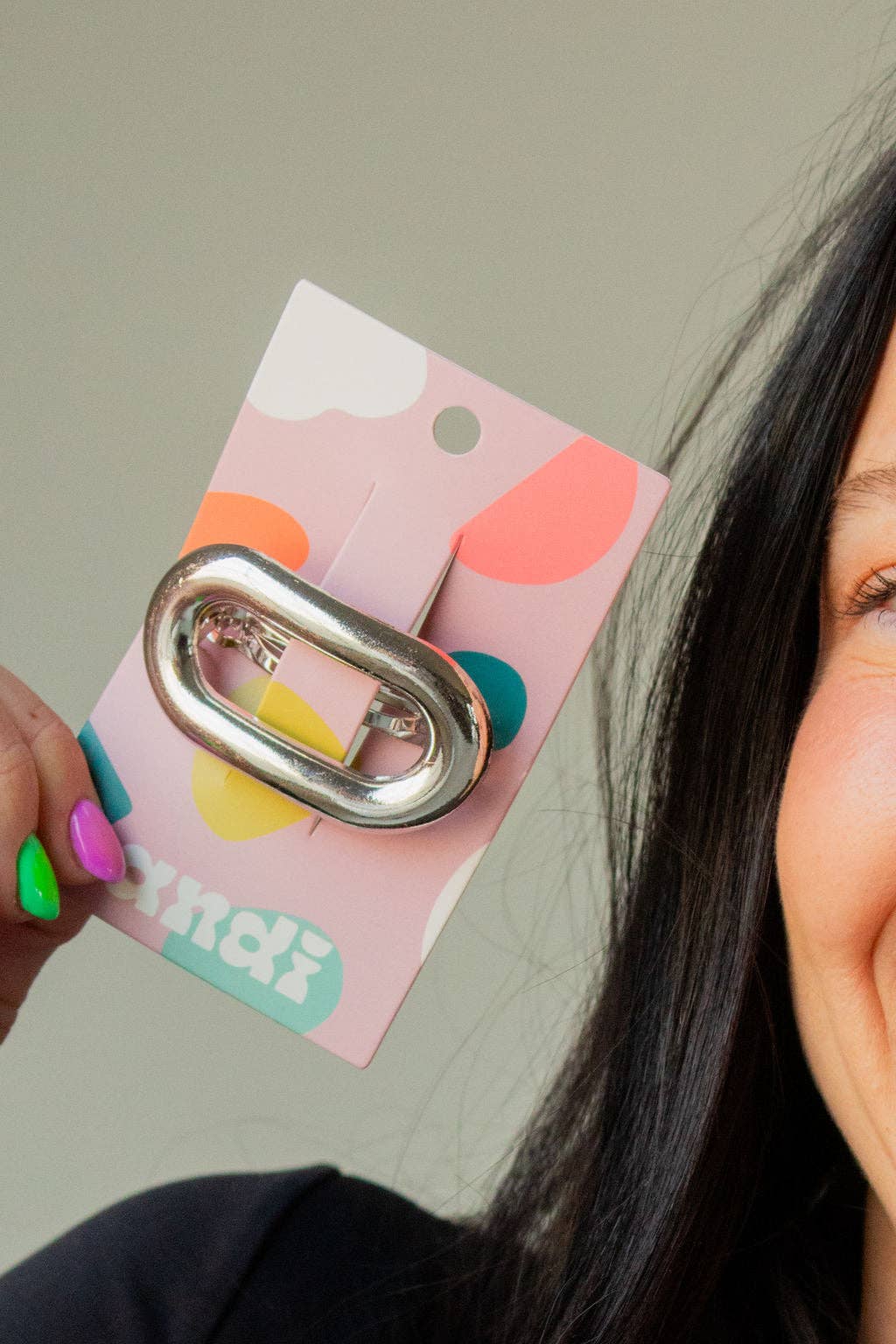 Shop Andi - Wholesale Barrette - Women's - Metal Oval Barrette0