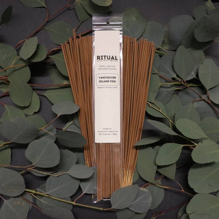 Vancouver Island Fog Small Batch Incense for wholesale by Ritual Concrete + Goods