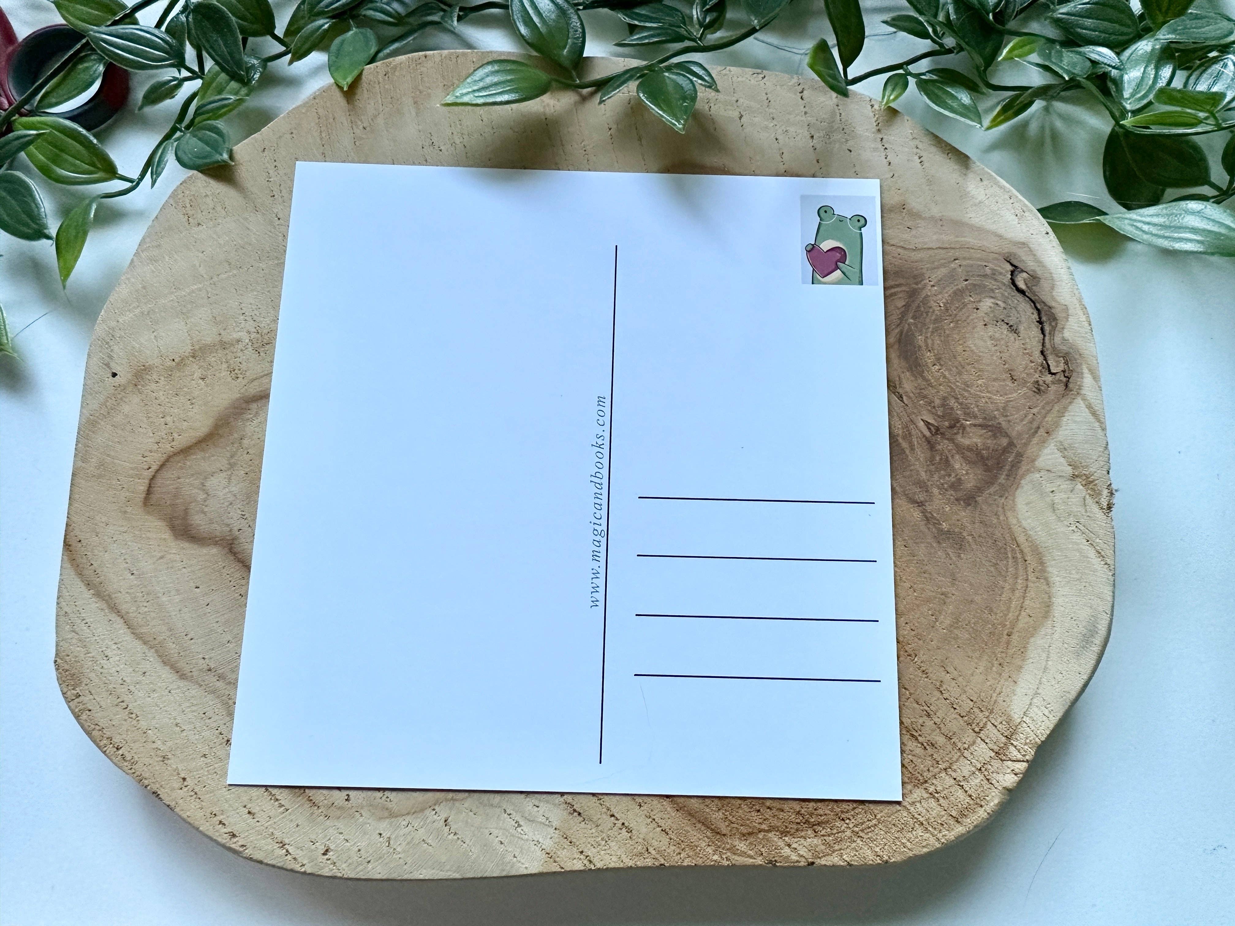 Magic&Books - Wholesale Postcard - Pride & Prejudice Library Quote Postcard2