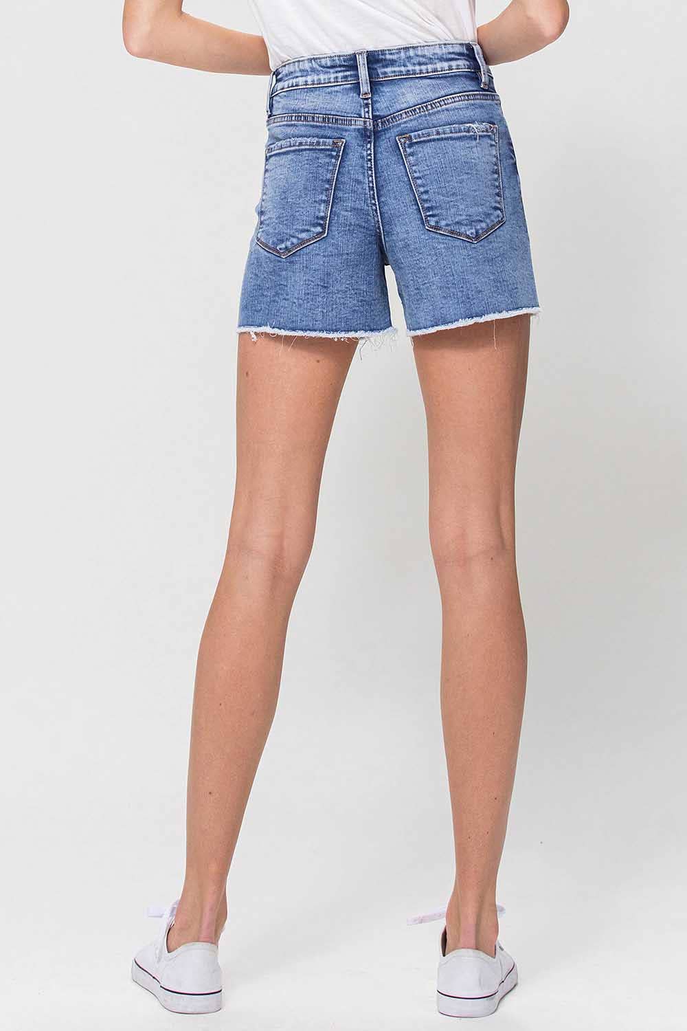INSTANTANEOUS HIGH RISE STRETCH DENIM SHORTS F4694 for wholesale on Faire4