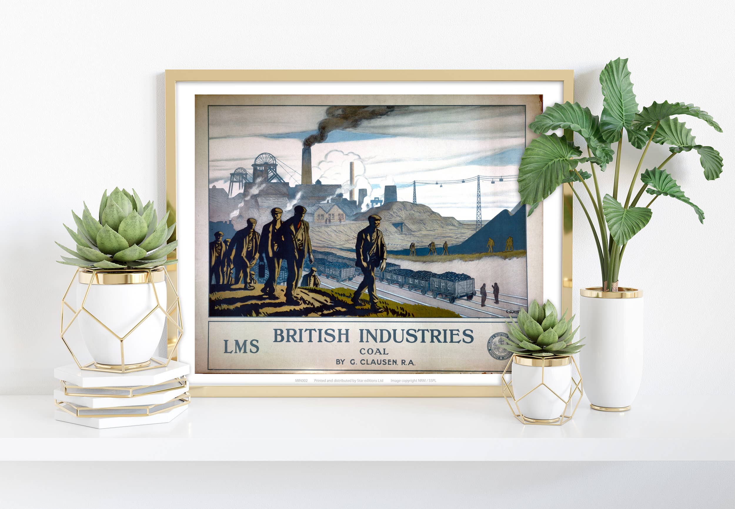 Star Editions - Vente Affiche d'art - British Industries - Coal - Impression artistique haut de gamme, 11 x 14 po0