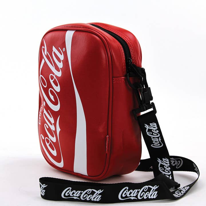 COMECO INC - Vendita all'ingrosso Borsa a tracolla - Donna - Borsa a tracolla rettangolare verticale Coca-Cola