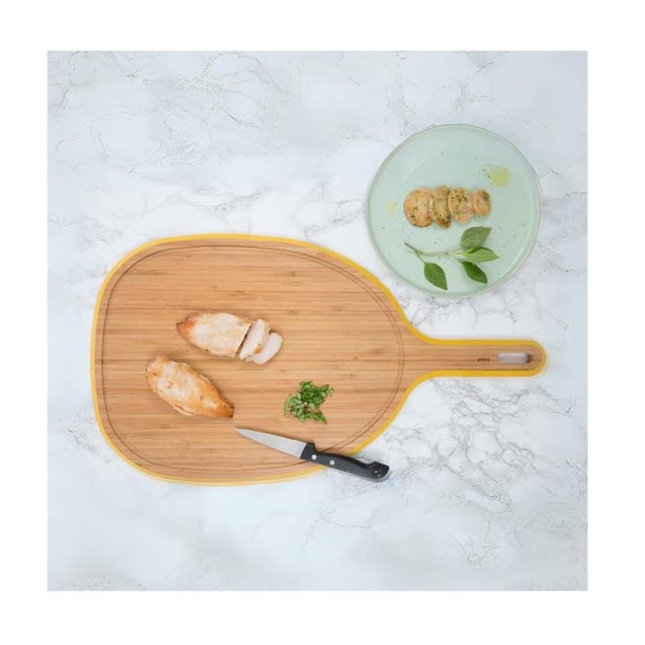 Tábua com Pega em Bambu - Borda Amarela por atacado de Pebbly France