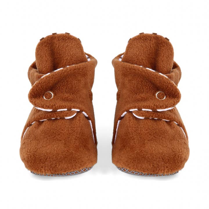 Semelle antidérapante, bottines en polaire pour bébé, bottines pour nouveau-né, S pour la vente par Ella Bonna