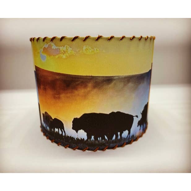 Lampshade Buffalo Sunrise for wholesale by Red Dirt Ranch Clothing Company