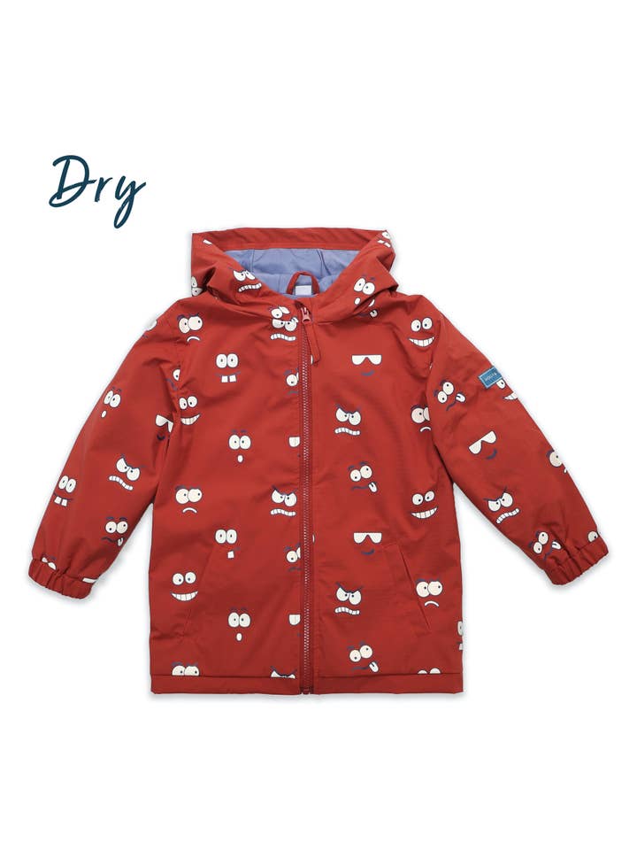 Holly and Beau - Wholesale Raincoat - Kids - Red Eyes and Faces Color Changing Raincoat4
