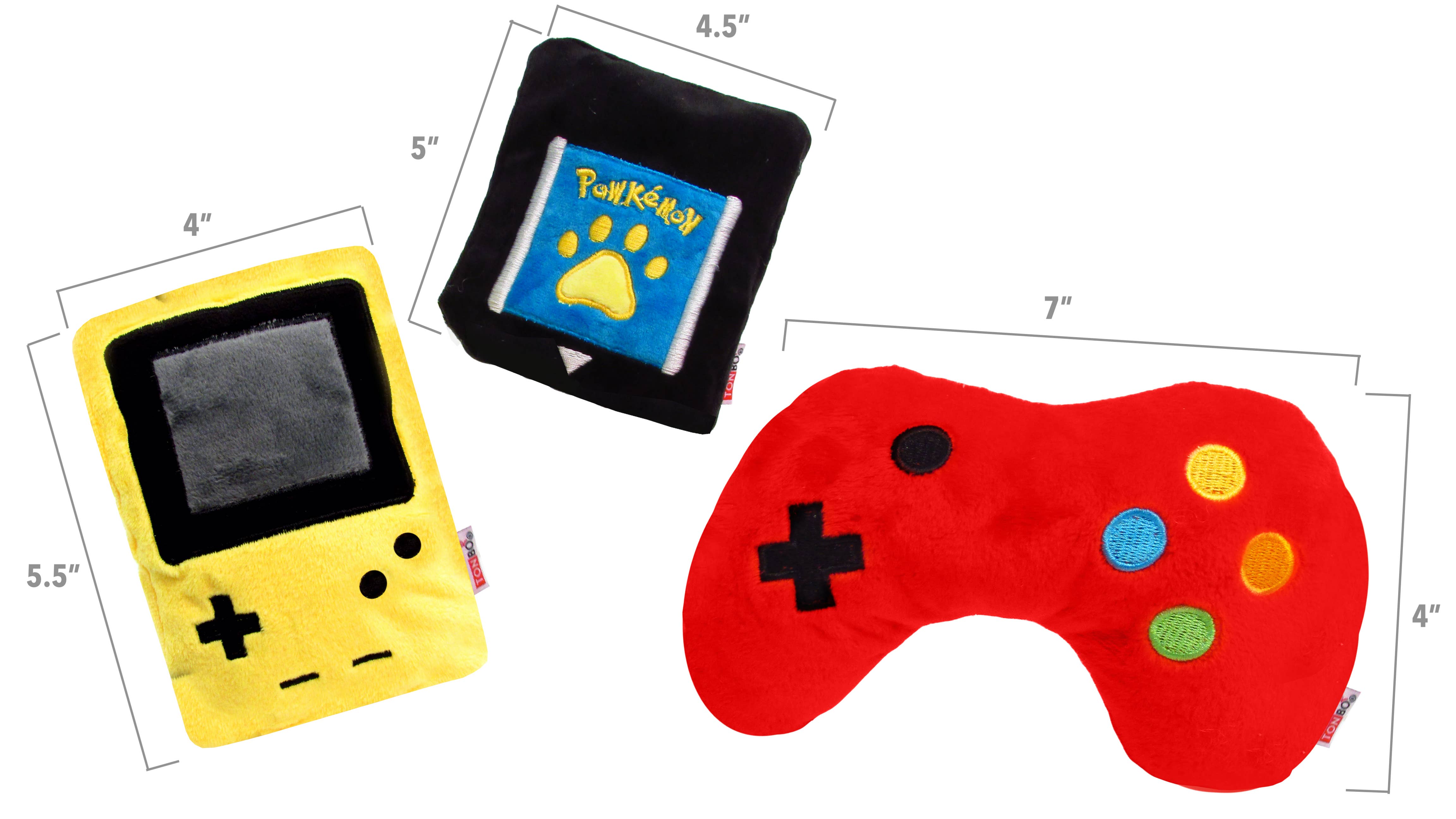 TONBO - Wholesale Pet Plush Toy - Dog - TONBO Gamer Combo - Dog Toys, Game Card, Controller, Console3