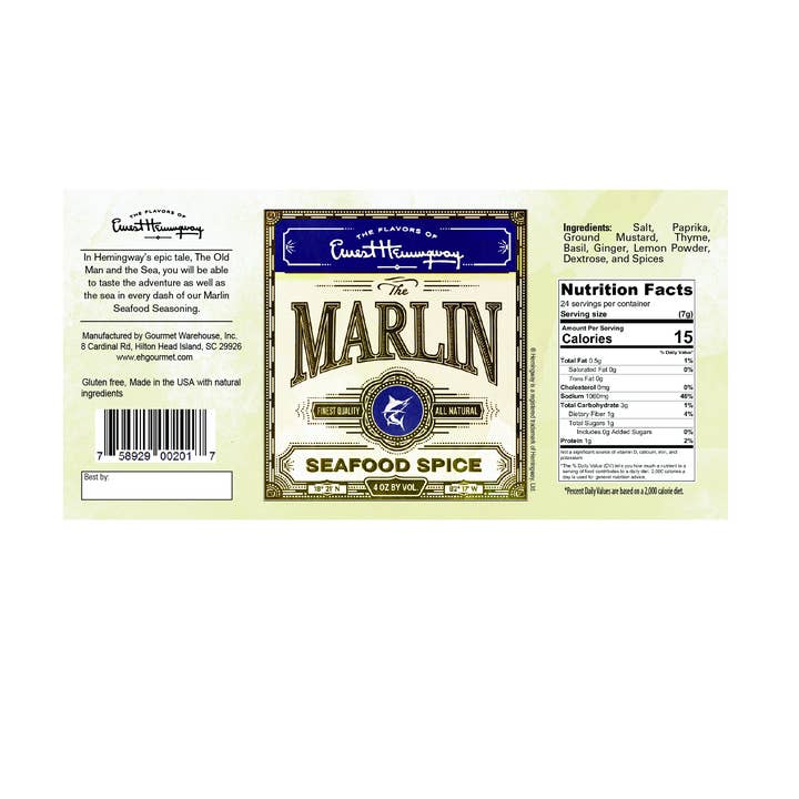 Gourmet Warehouse Brands - Wholesale Dried Spice Mix - Hemingway "The Marlin" Seafood Seasoning2