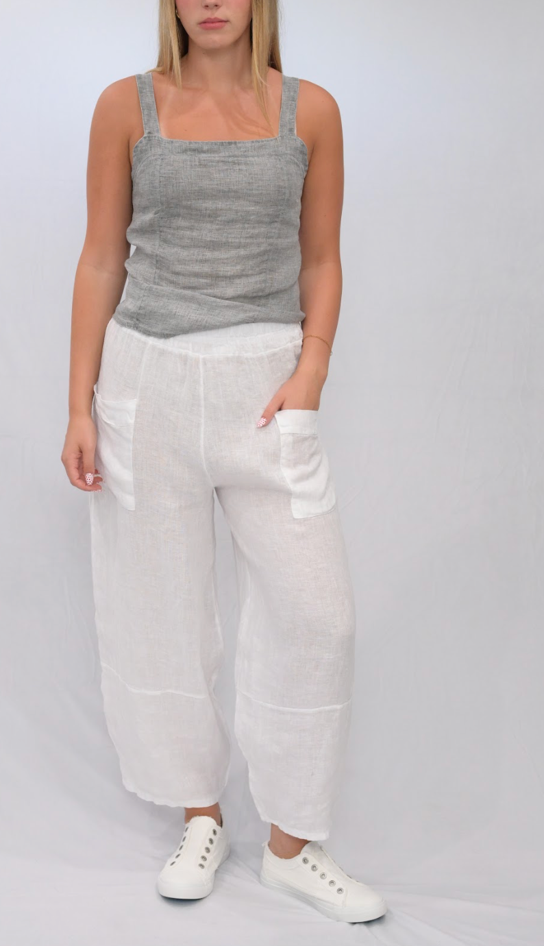 Merci Marie - Wholesale Pants - Women's - Linen Barrel Pants32