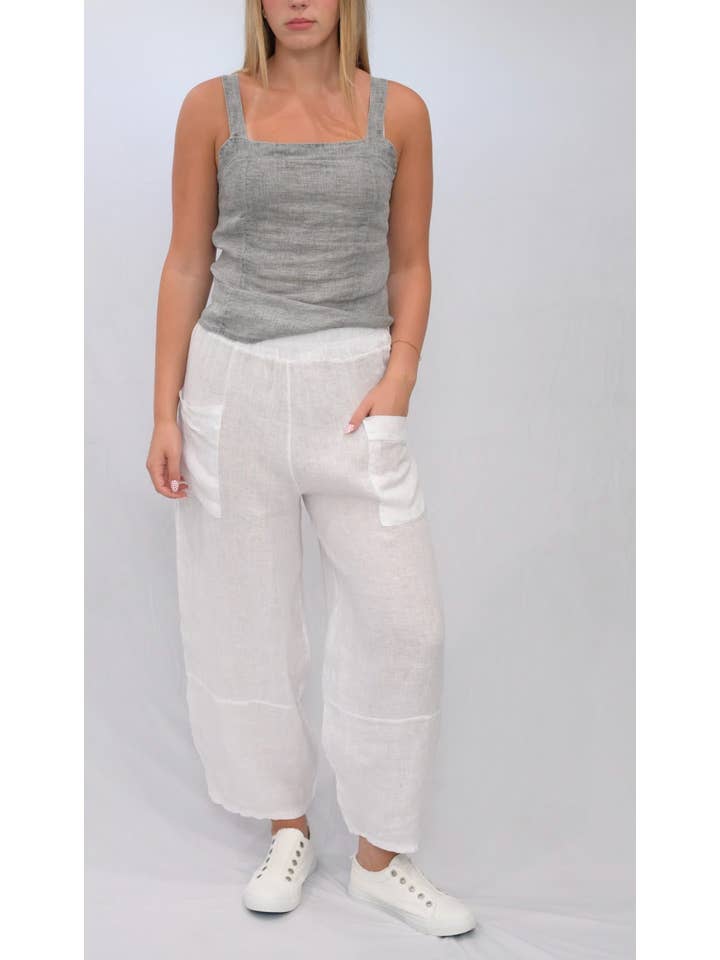 Merci Marie - Wholesale Pants - Women's - Linen Barrel Pants32