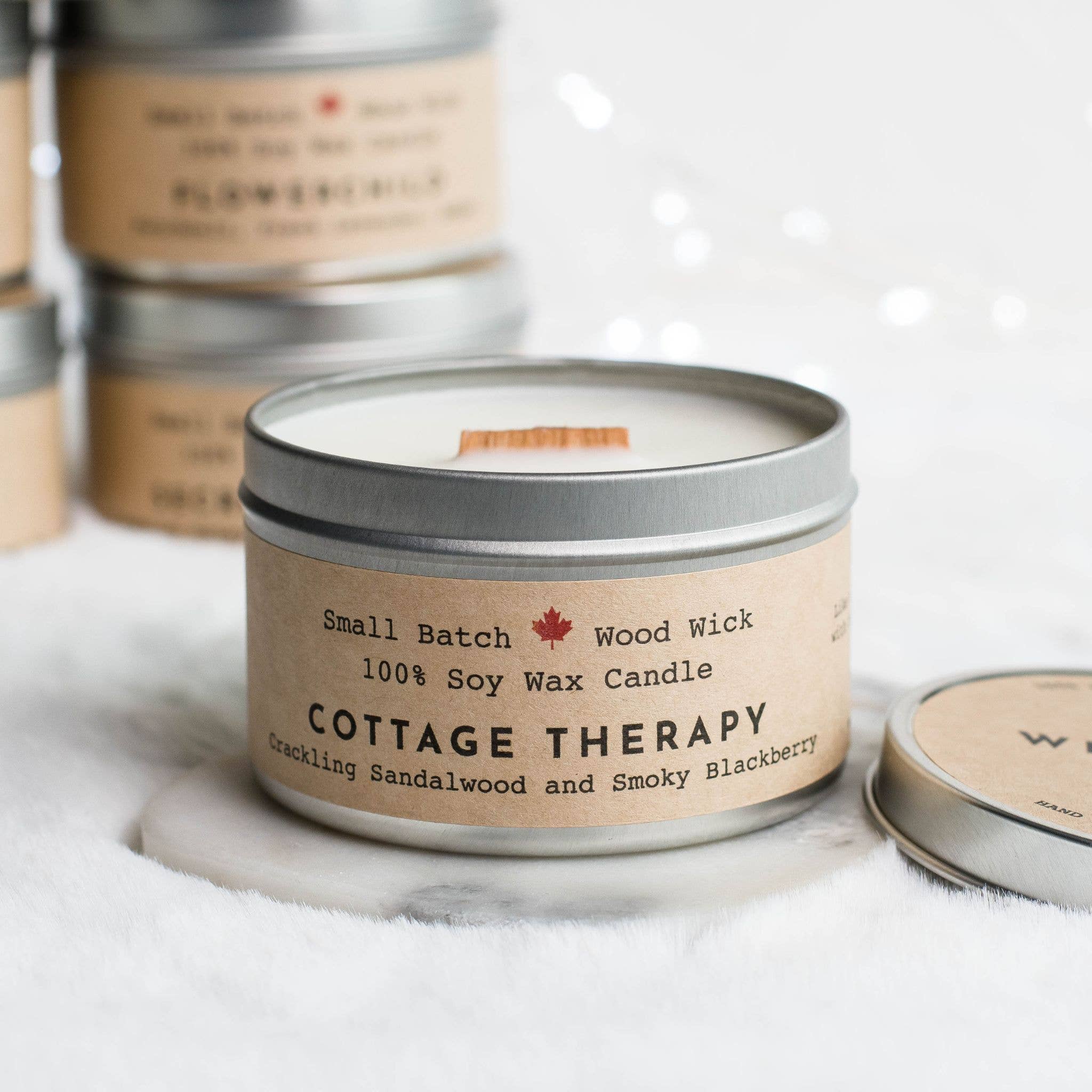 Weekday Candles - Wholesale Travel Candles - Cottage Therapy Cabin Candle Tin 1