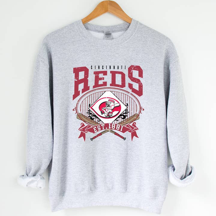 Cincinnati Reds Sweatshirt for wholesale by Willow Poppy