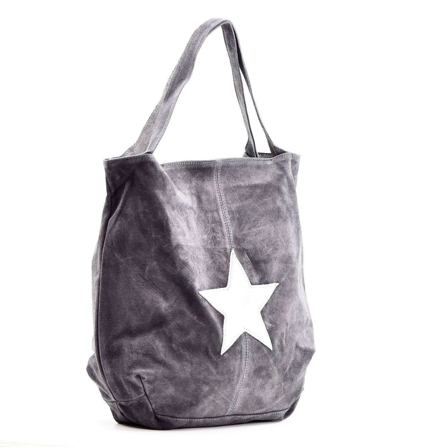 Tempest Designs – wholesale Tote bag – Women's – Metallic star suede bag3