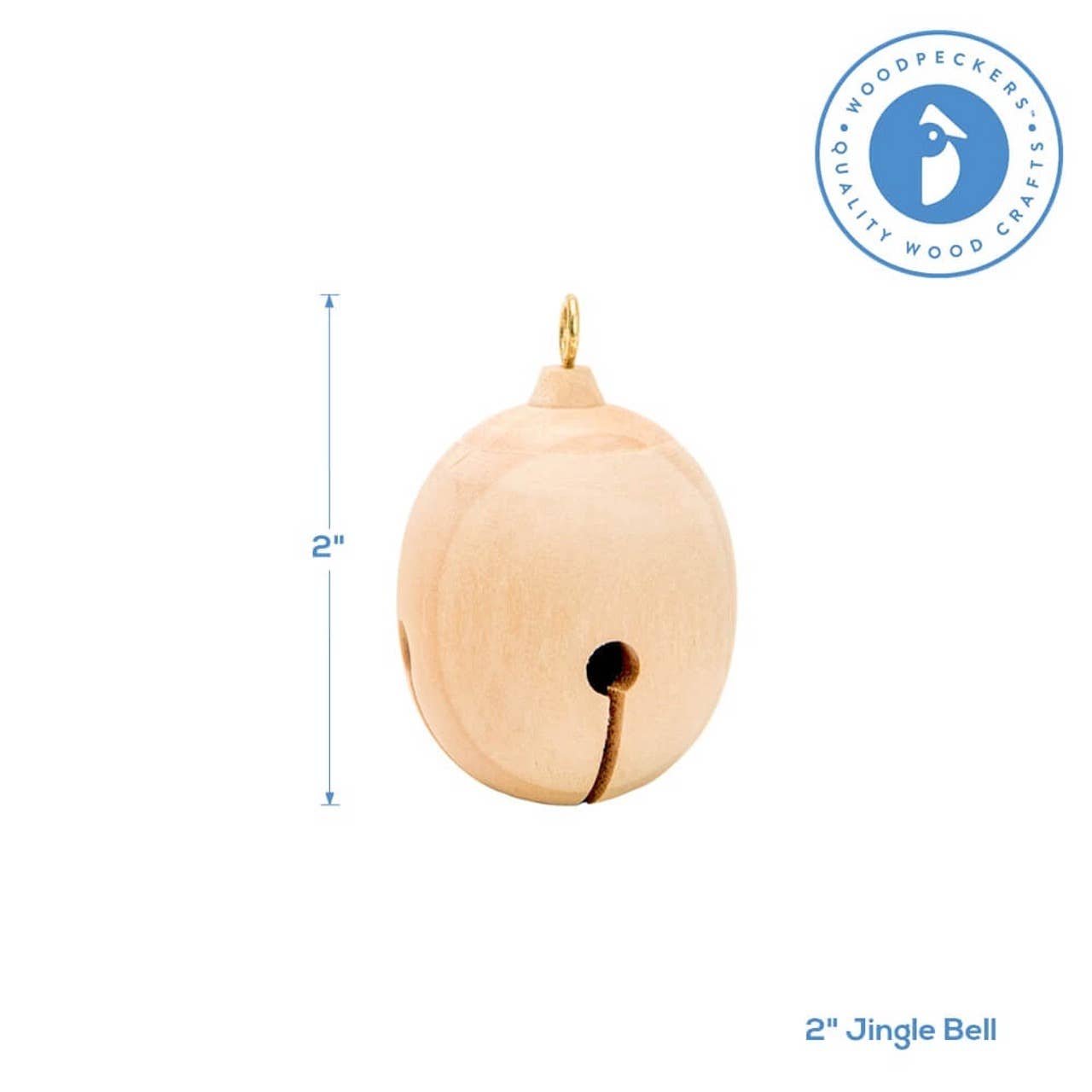 Woodpeckers Crafts - Wholesale Ornament - Wooden Jingle Bells4