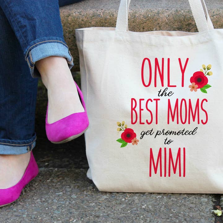 Solo las mejores mamás obtienen el ascenso a Mimi Tote Bag de 2 tamaños para venta al por mayor de Love You a Latte Shop