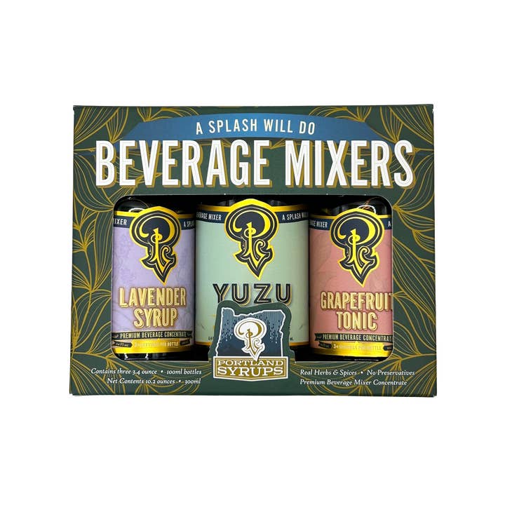Portland Syrups - Wholesale Cocktail Mix/Syrup - Gift Set - Green Standard Cocktail / Mocktail Drink Mixers