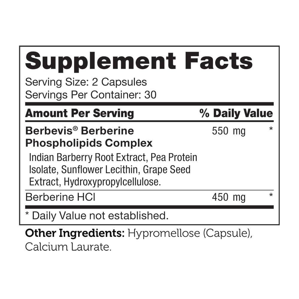 Advanced Nutrition by Zahler - Vendita all'ingrosso Vitamine/integratori orali - Berberina con Berbevis clinicamente valutato, 60 capsule.4