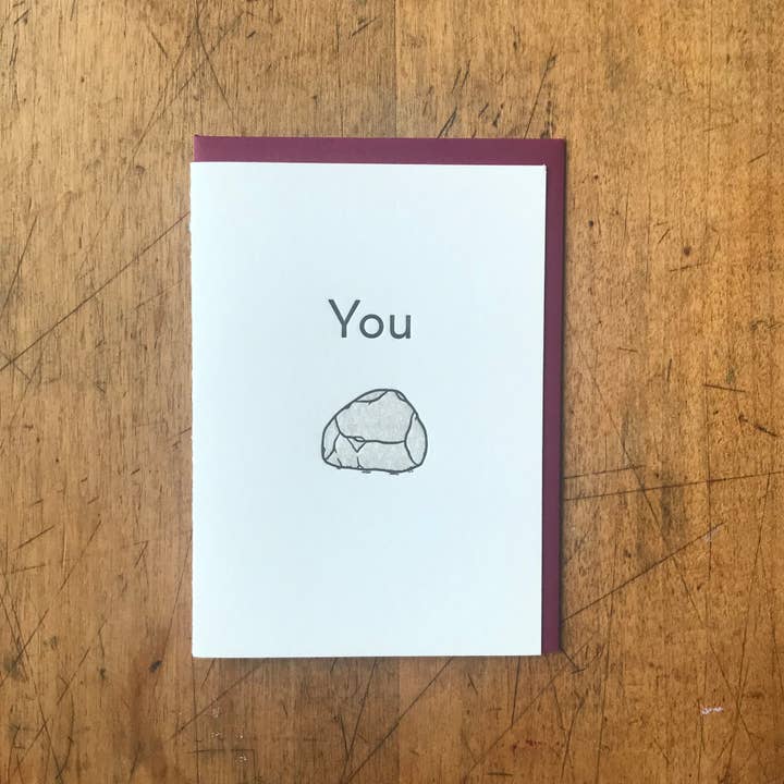 Letterpress PDX - Wholesale Everyday Greeting Card - You Rock Greeting Card - Box of 62