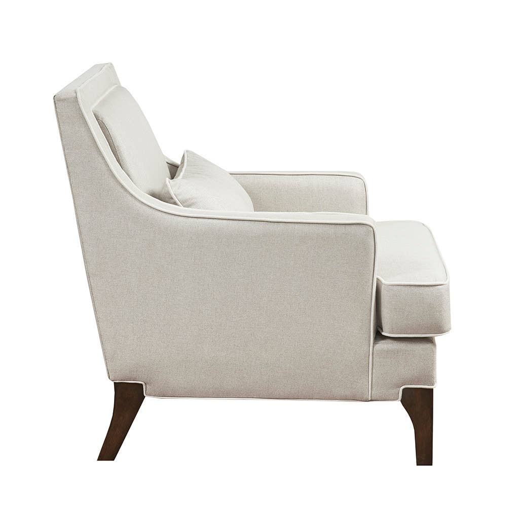Olliix - Wholesale Chair - Welting Accent Chair with Removable Cushion, Cream *3