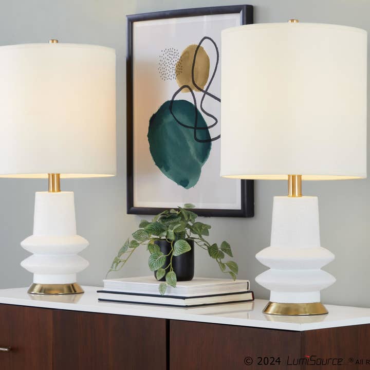 LumiSource and Grandview Gallery - Wholesale Accent/Desk Lamp - Lloyd 26" Polyresin Table Lamp - Set of 213