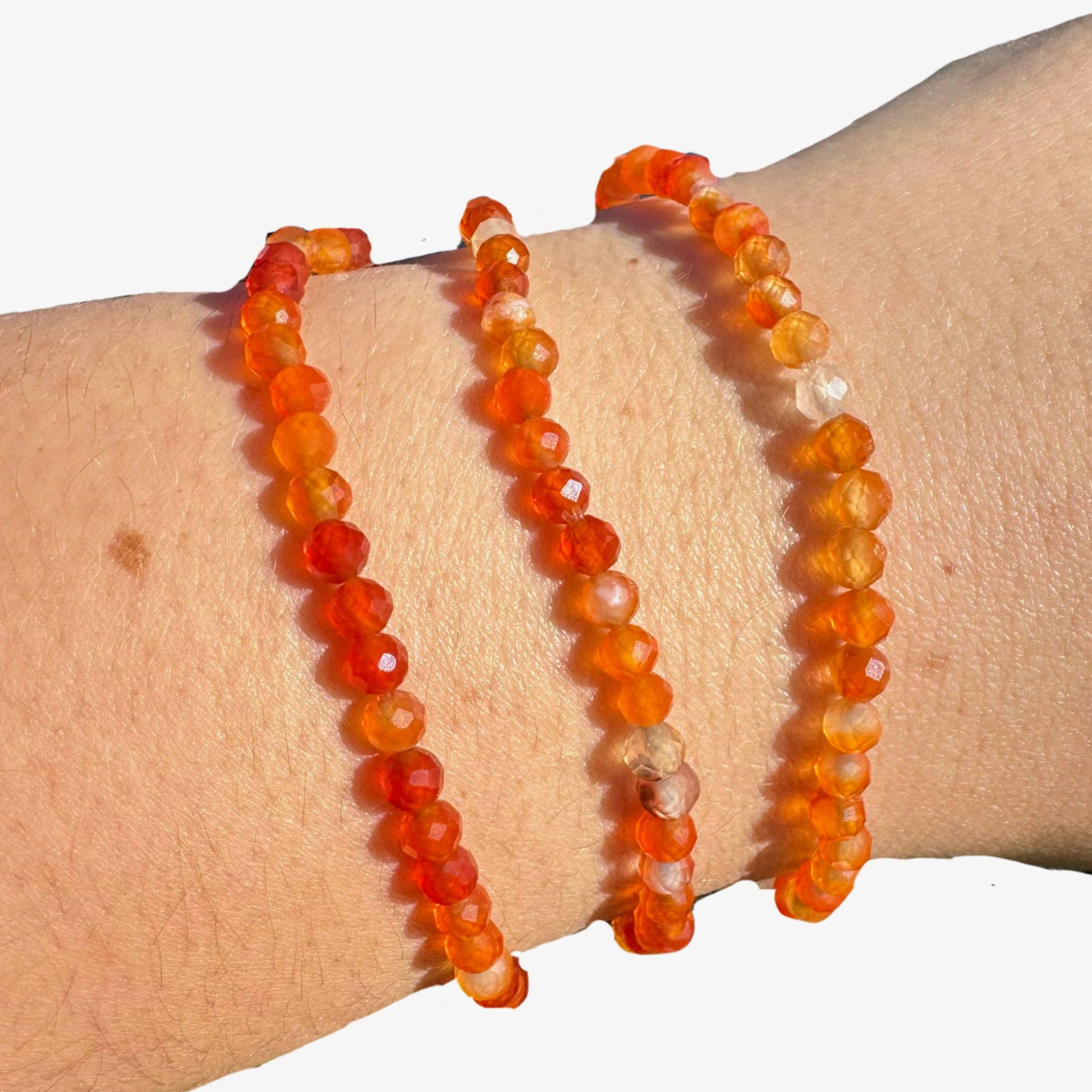 Moon Mountain Gems - Wholesale Beaded bracelet - 4mm Faceted Gemstone Bracelet, Dainty Crystal Bracelet, Faceted Crystal Bracelet6