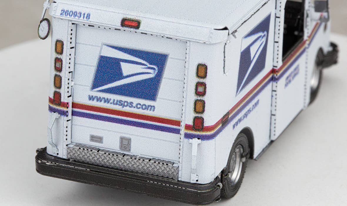 Metal Earth - Wholesale Decorative Tabletop Object - USPS LLV Mail Truck6