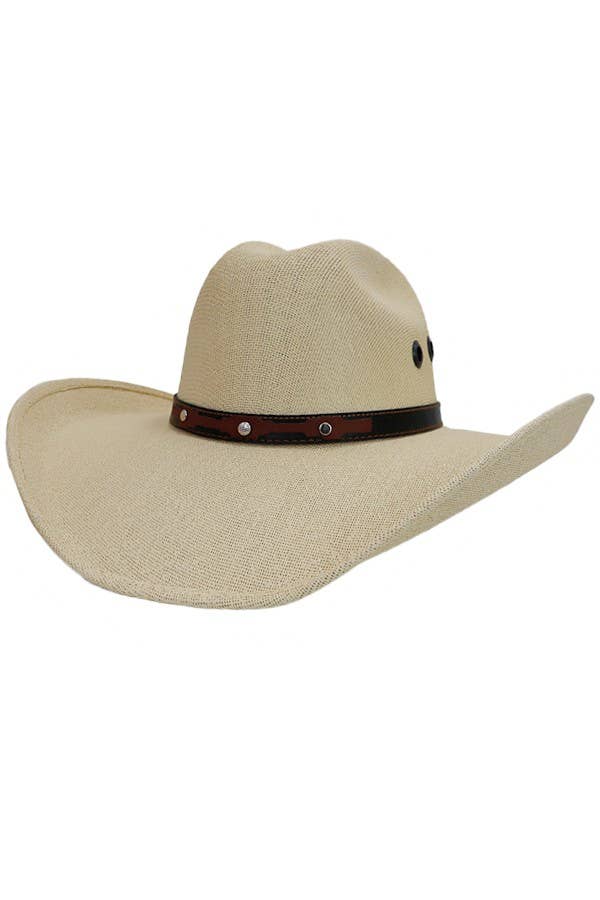 Cap Zone - Vente Chapeau de cowboy – unisexe - Chapeau de cowboy en paille Vaquero Western Original0