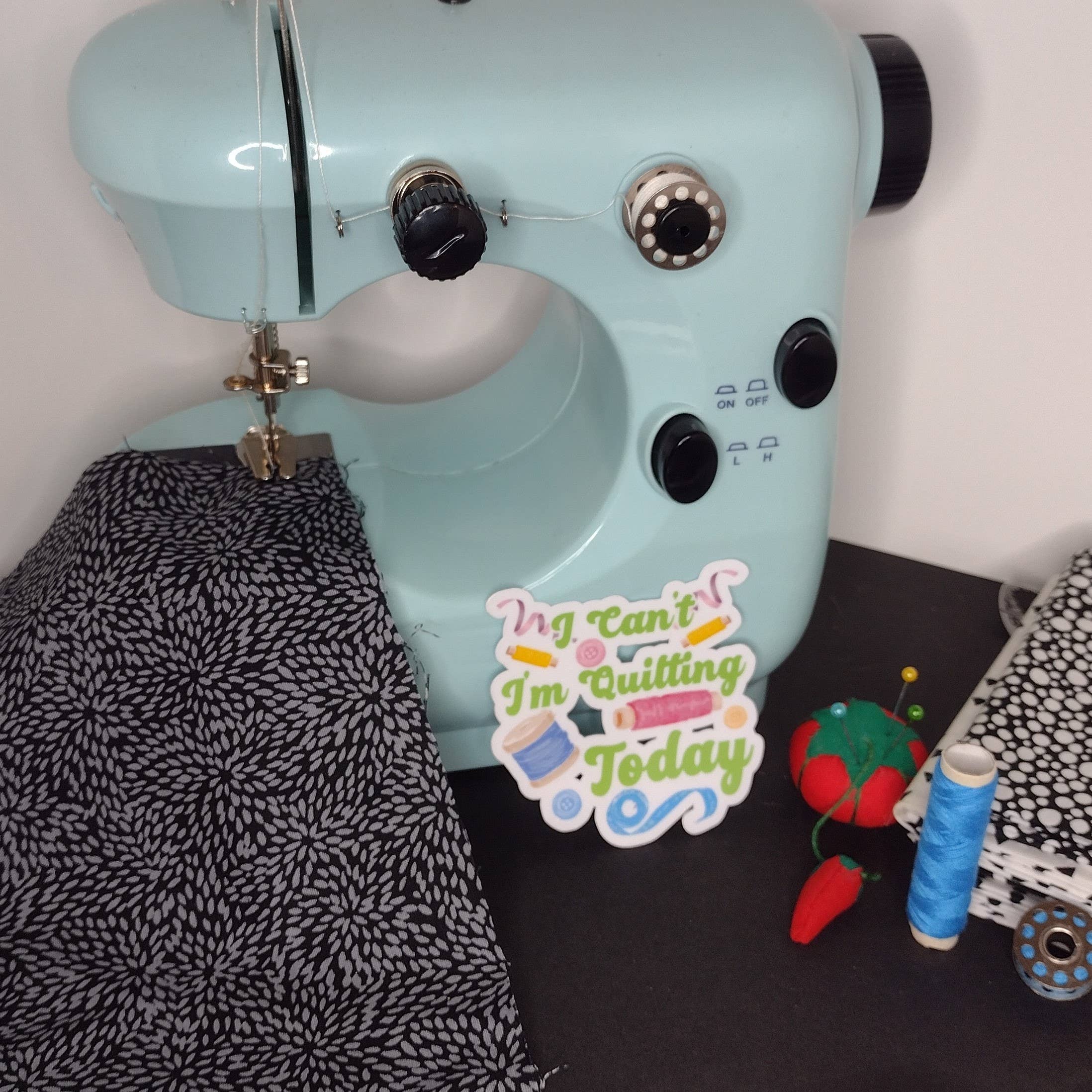 Dancing Dolphin Crafts – wholesale Sticker – I Can’t I’m Quilting Today - Quilting Sticker - Sewing Decal8