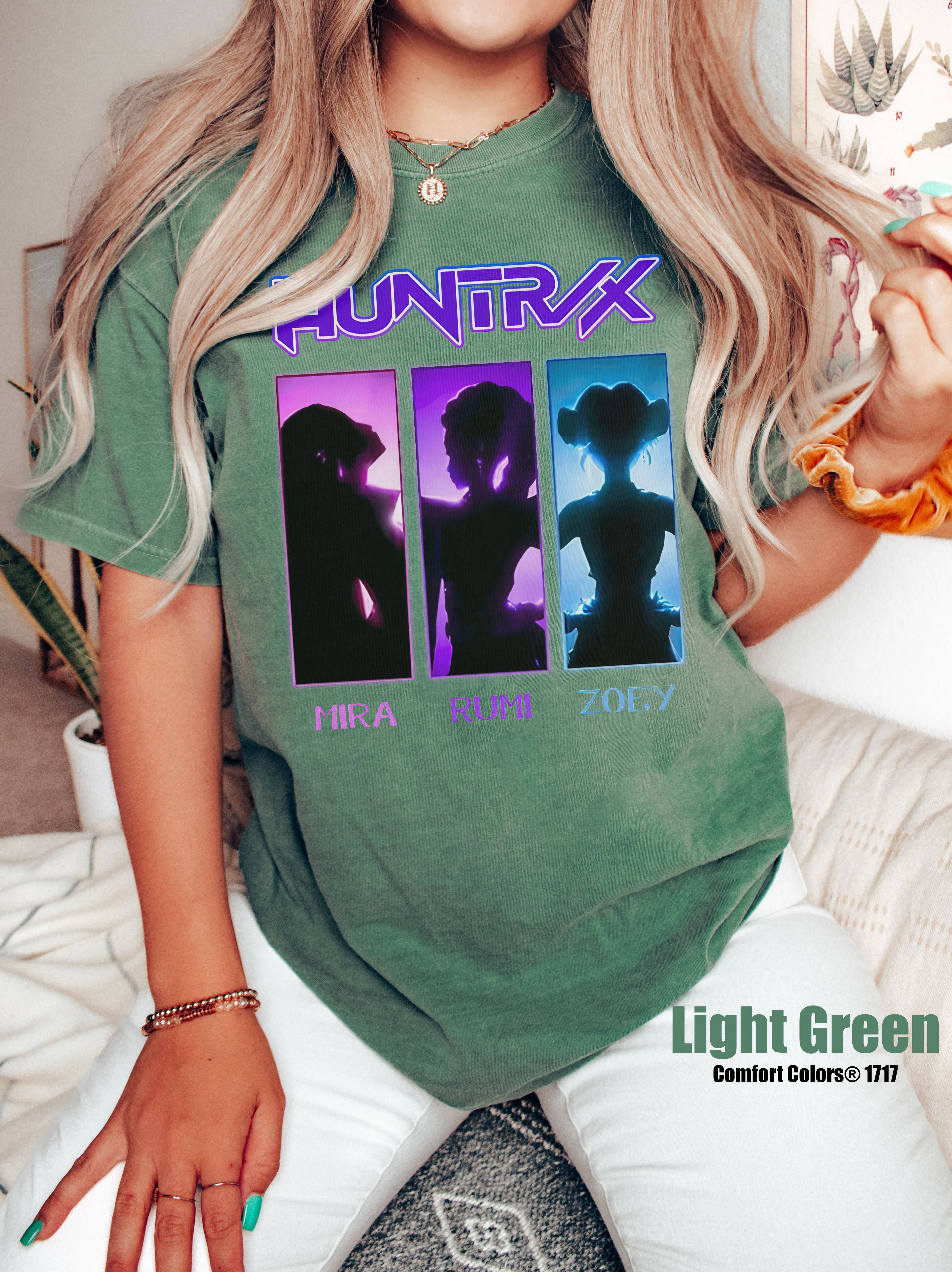 Glaime - Wholesale T-Shirt (Graphic) - Women's - Comfort Colors Demon Hunters Shirt, Huntrix Rumi Zoey Mira1