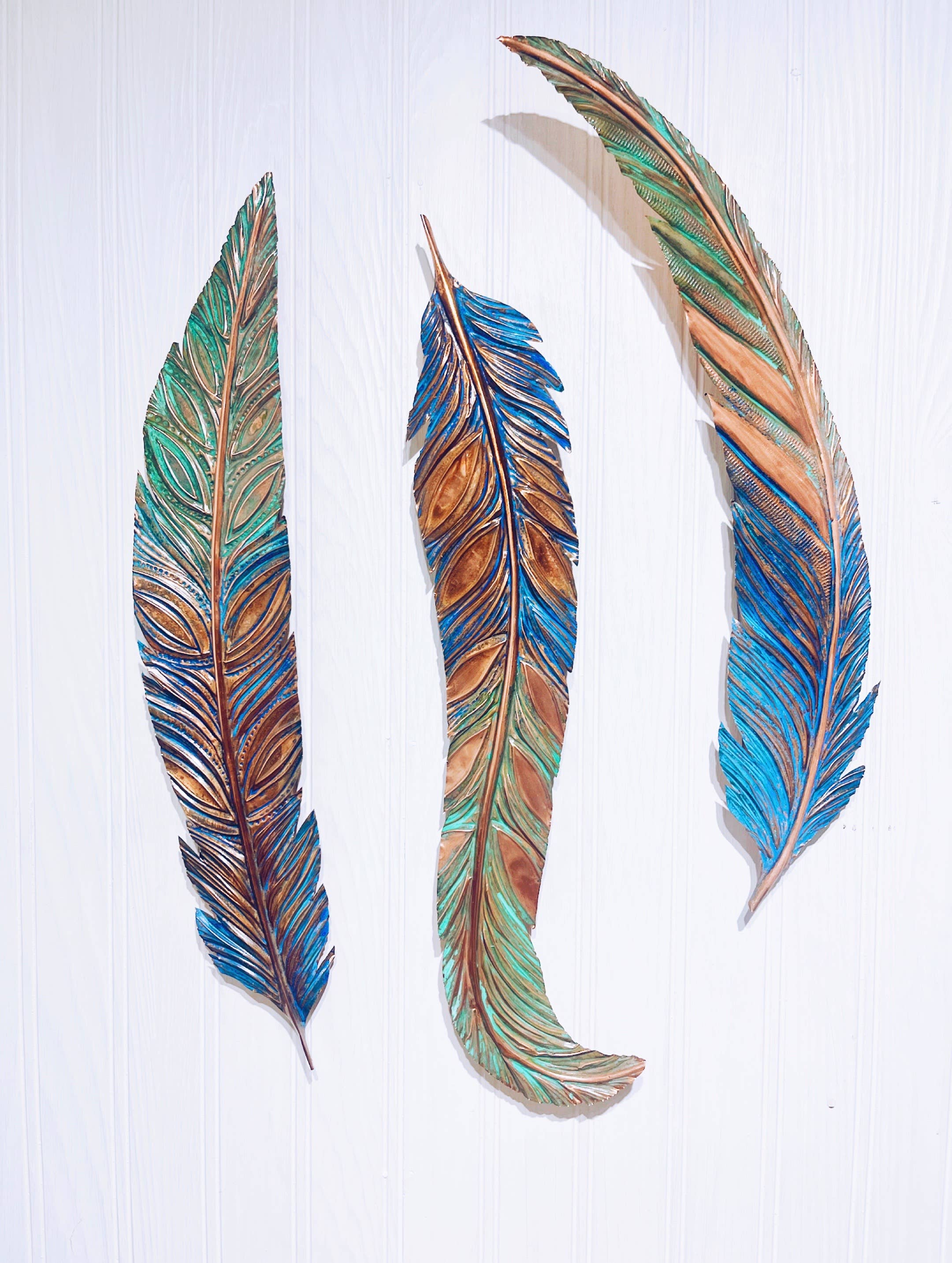 Timber Lane Studio - Wholesale Wall Accent - Giant Slim Copper Feather8