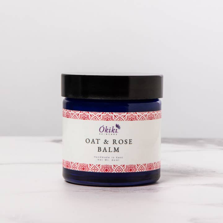 Bálsamo para manos de avena y rosa para venta al por mayor de Okiki Skincare