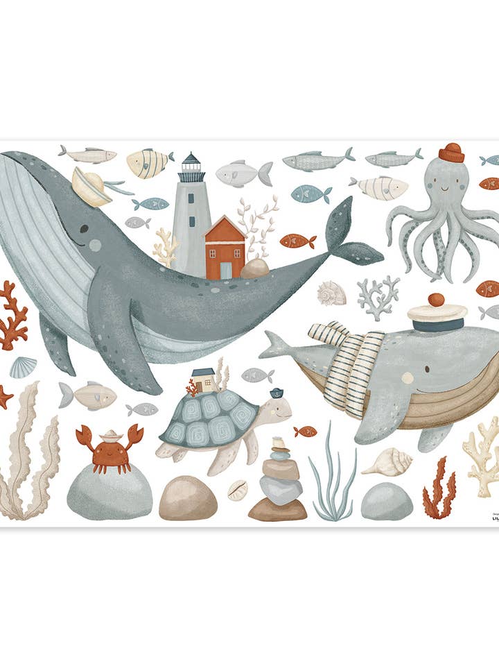 LOTAN - väggdekaler - havsbotten (S1547) för wholesale av LILIPINSO