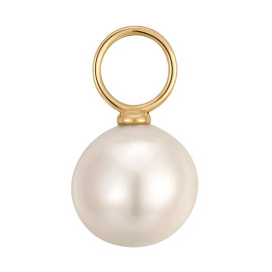 Gold Pearl Earring Charm for wholesale by Quill Fine Jewelry & Lifestyle
