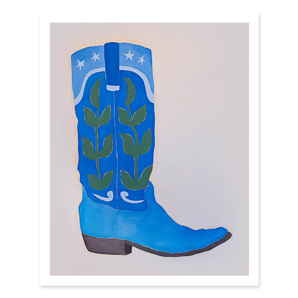 ALEX'S - Wholesale Art Print - Star Cowboy Boots Print1