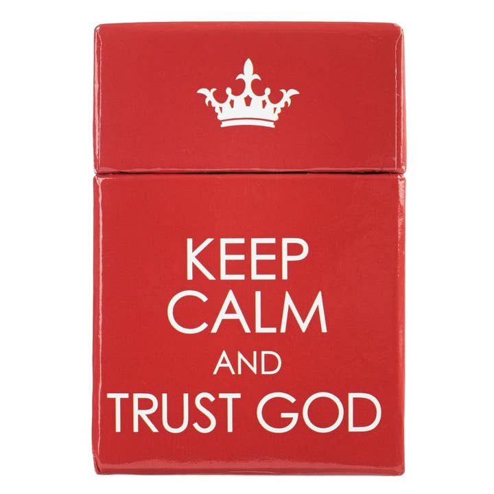 Box of Blessings Keep Calm & Trust God for wholesale by Christian Art Gifts