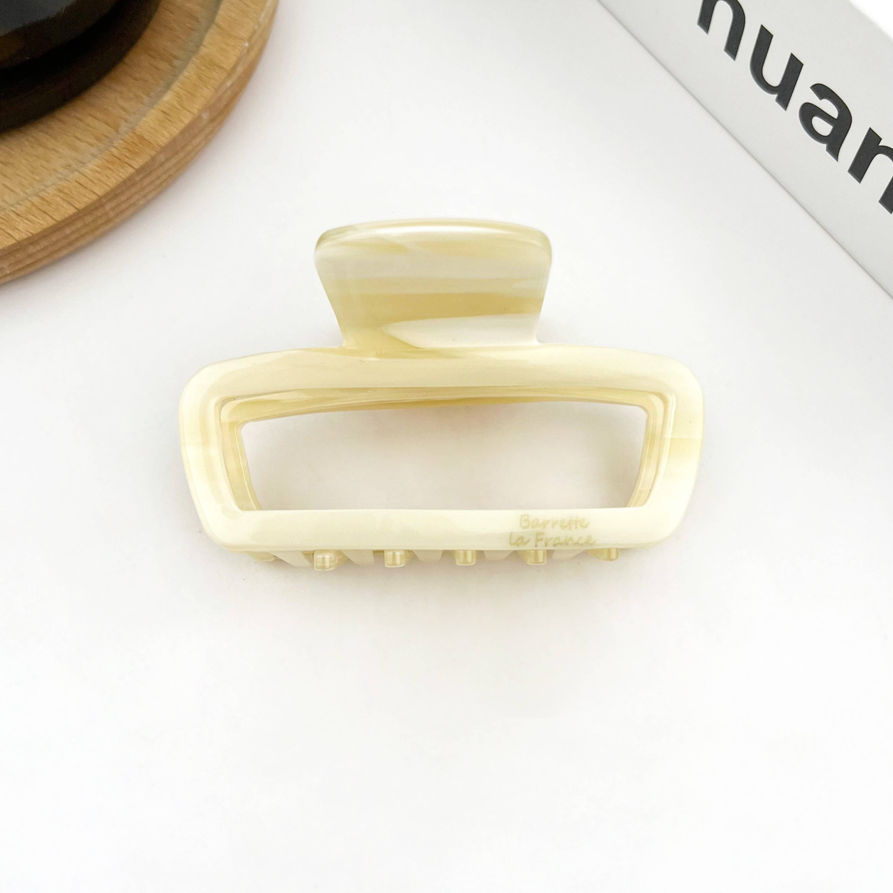 TheDivaSoap - Wholesale Hair Clip - Women's - Classic Rectangle Hollow Claw Clip, Acetate Square Hair Clip1