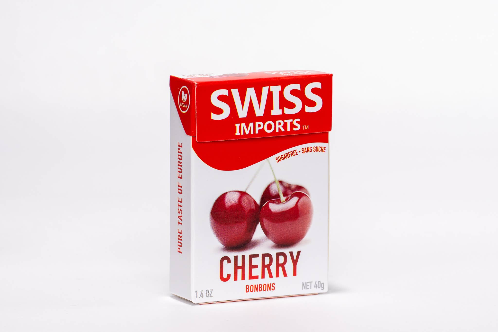 SWISS IMPORTS - Wholesale Hard Candy - Swiss Imports Bonbons Sugar Free Cherry Candy 40g